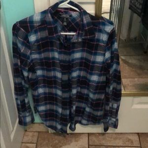Lands end flannel button down